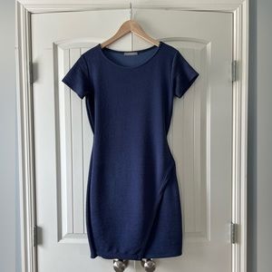Loveappella Textured Bodycon Dress